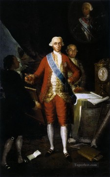  Francis Lienzo - El Conde de Floridablanca Francisco de Goya